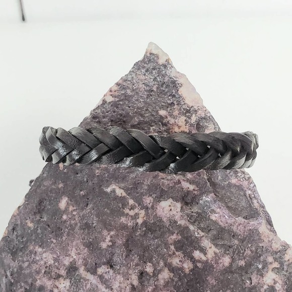 Unbranded Braid Woven Leather Adjustable Wristband Bracelet Unisex - Picture 7 of 7